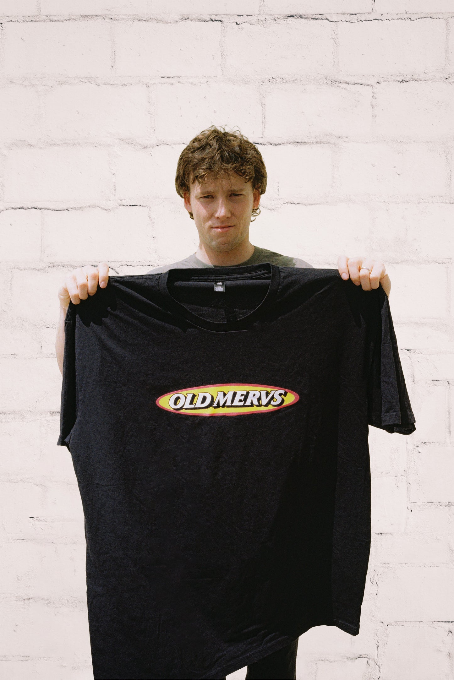 Old Mervs Classic Black Tee