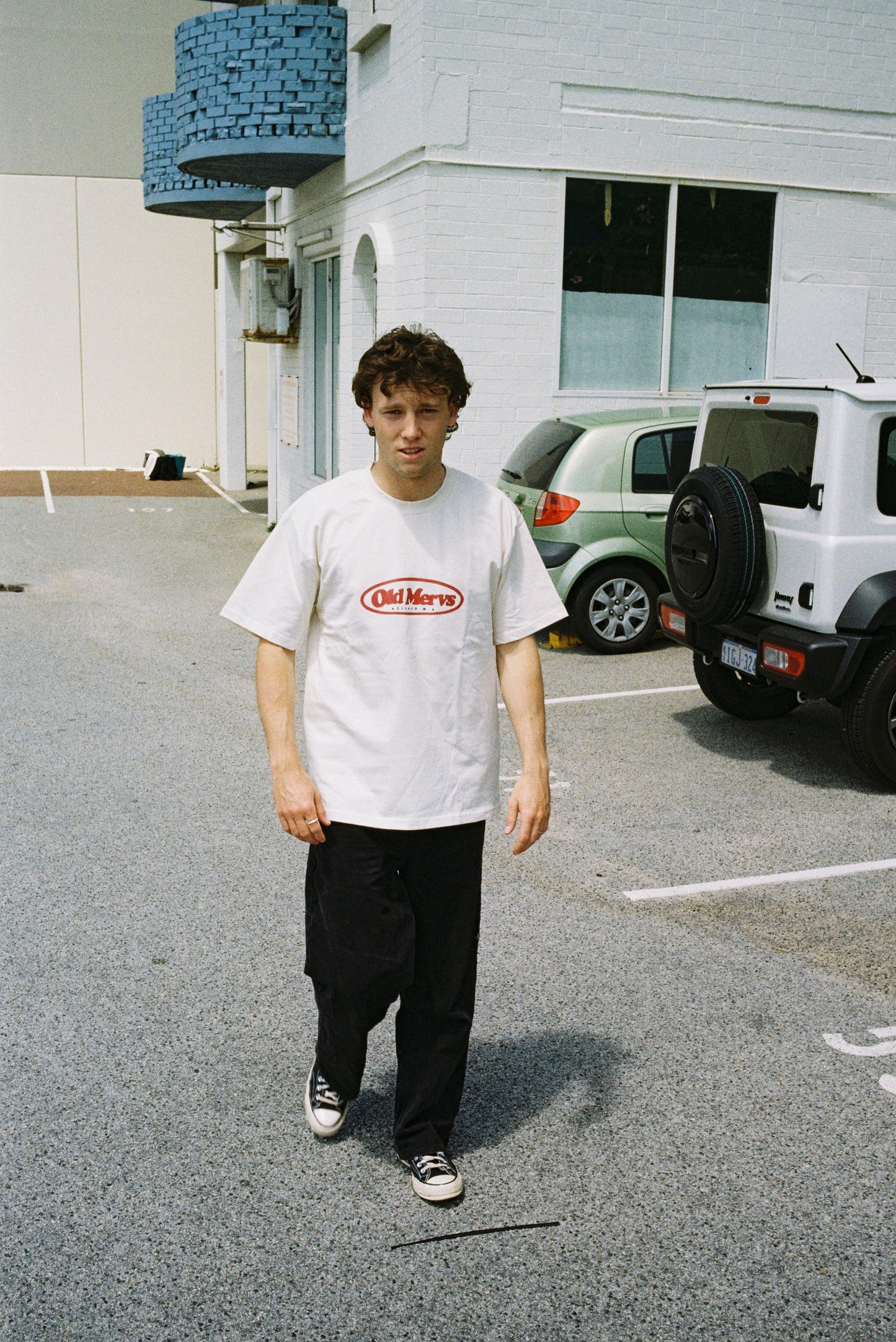 Old Mervs Ecru Tee - Thick