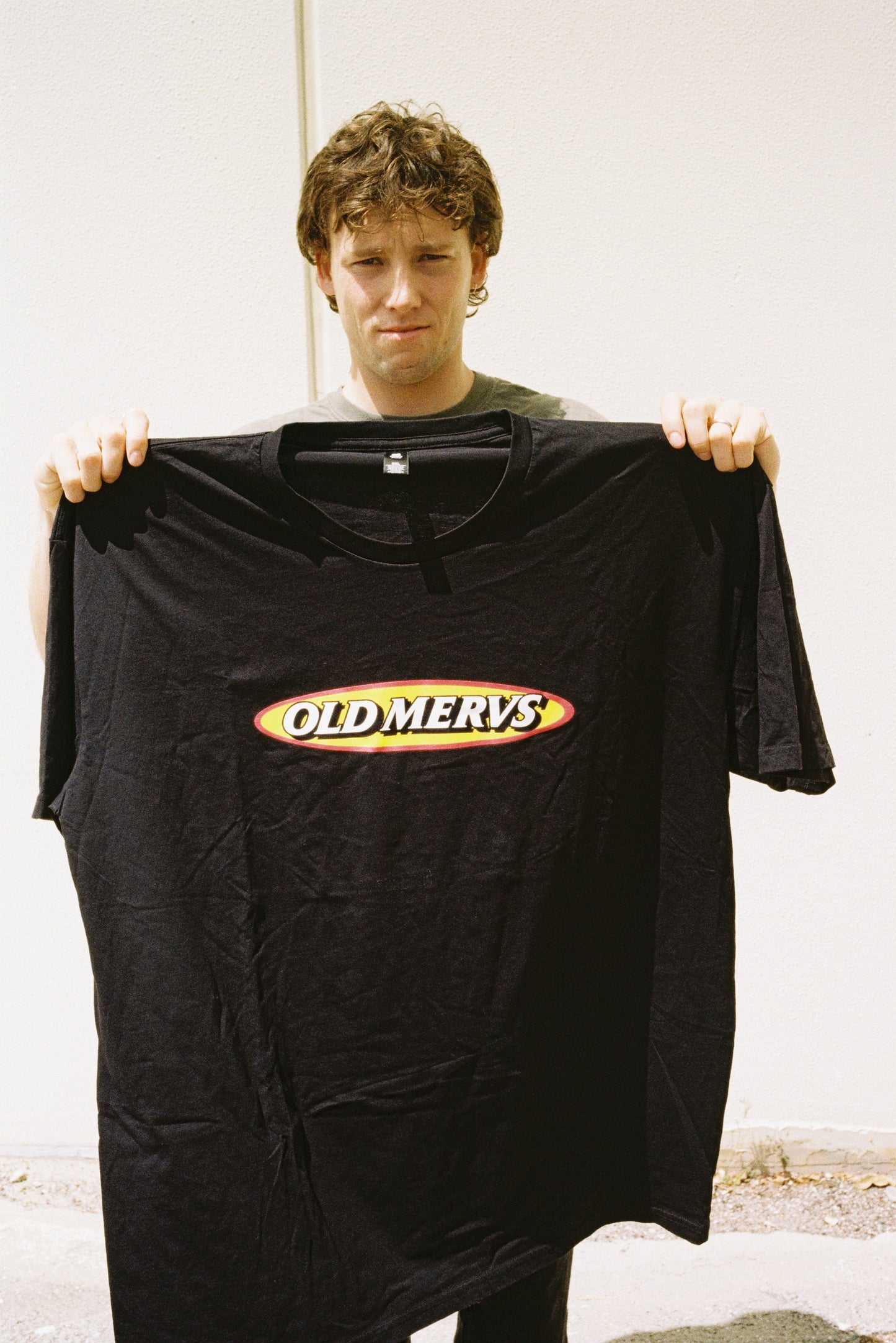 Old Mervs Classic Black Tee