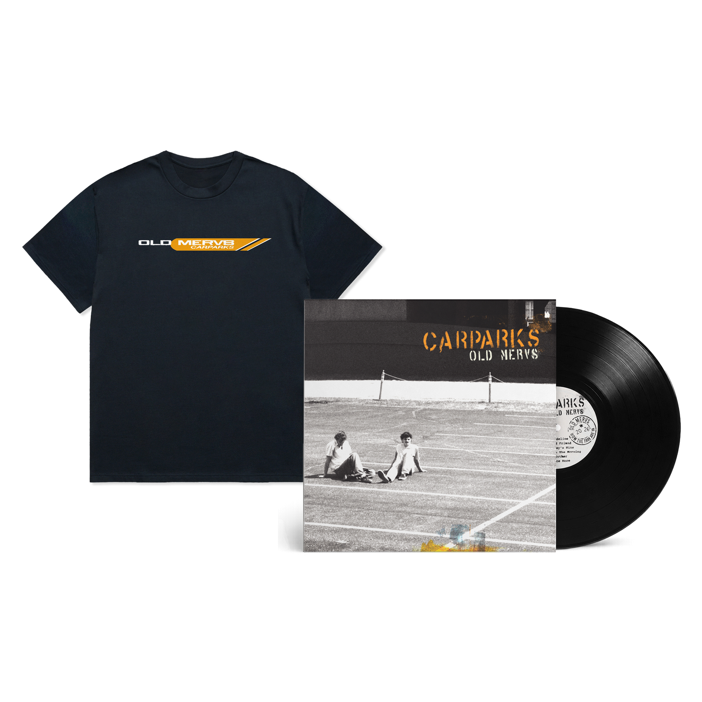Carparks Navy Tee + Vinyl Bundle - PRE ORDER