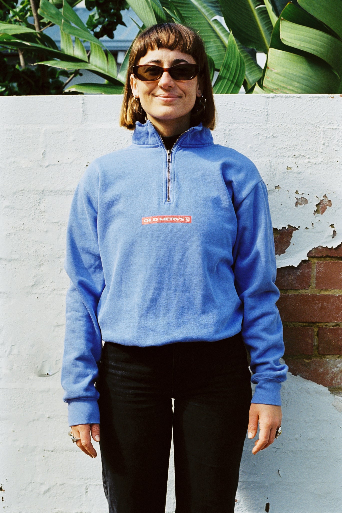 Old Mervs 'RED' Quarter Zip