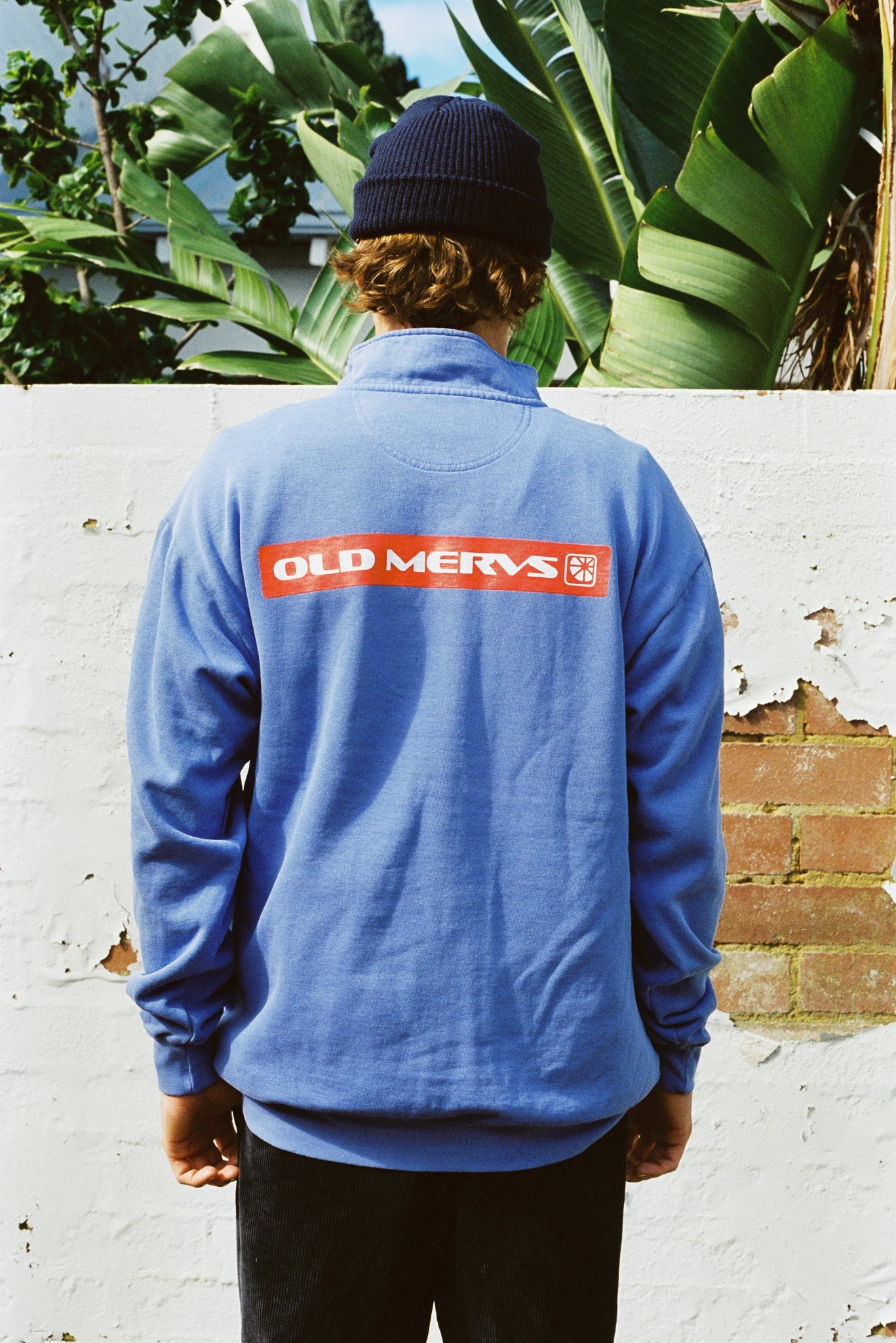 Old Mervs 'RED' Quarter Zip