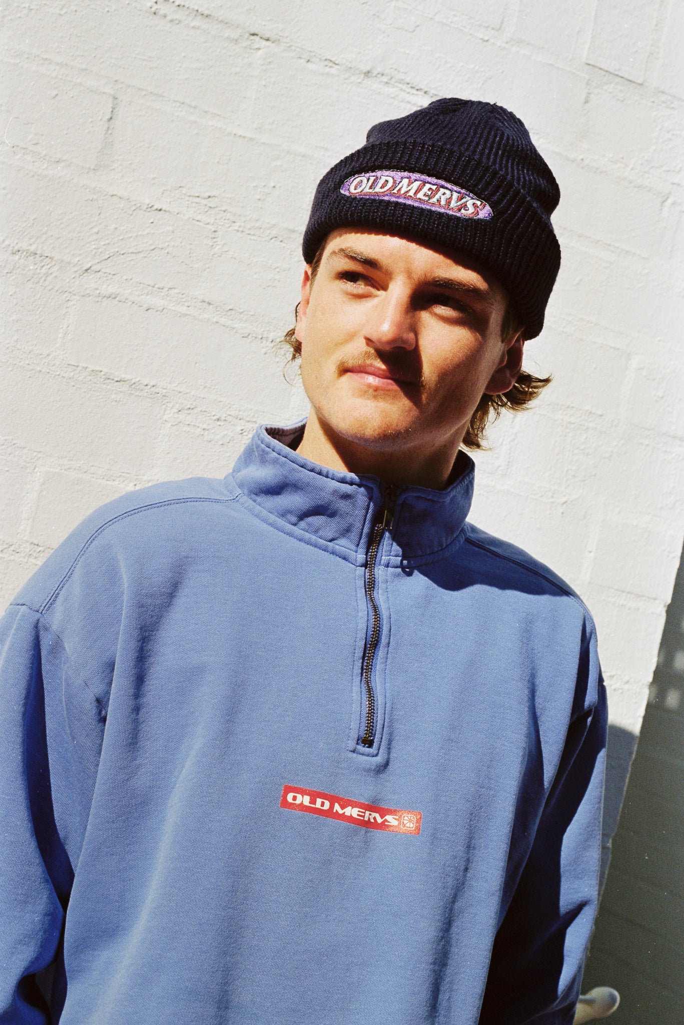 Old Mervs 'RED' Quarter Zip